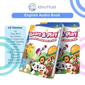 EZYLITTLES Learn & Play English Audio Word Book Kid Early Learning Education Interactive Book Preschool Encyclopedia