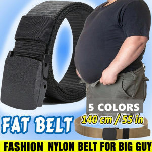 140CM/55inch Belts Military Nylon Adjustable Belt Men Outdoors Travel Waist Belt With Plastic Buckle