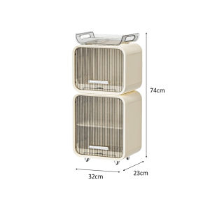 LaMoison Dustproof Multipurpose Storage Kitchen Storage Bathroom Storage Cup Storage Drain Tray Cup Holder Rak Cawan - SBOX03