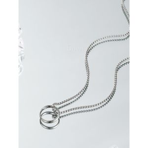 [COD]KALUNG PRIA WANITA TITANIUM MODEL ROLO LIONTIN CINCIN TERBARU ANTI KARAT