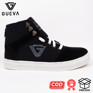 GUEVA 051 - Sepatu Sneakers Pria Boot Gueva Casual Sepatu Sekolah Kuliah - sepatu pria dewasa 2024