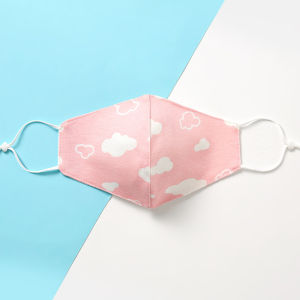 Two-Layer Cotton Mask Baby Pure Cotton Washable Knitted Adjustable Infant Children Printed Mask Baby Spring Autumn Winter
