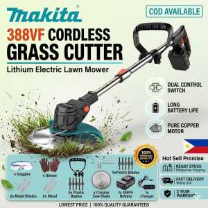 🔥10.10 MEGA SALE🔥 Makita 388V Cordless Grass Cutter High-Power Motor 2-in-1 Mower & Edger | Rechargeable Lightweight & Easy to Use | Limited Stock 5-Year Warranty