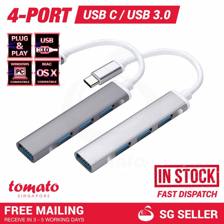 [Dispatch in 24hrs] 4 Ports USB 3.0 High Speed Hub Extension Splitter ...