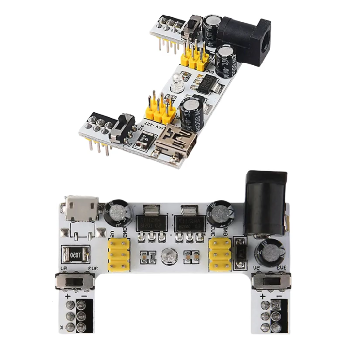 MB102 Breadboard Power Supply Module White Breadboard Dedicated Power ...