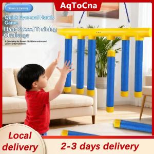 [COD] AqToCna Ship within 24 hours Adults Kid Catching Sticks Game Falling Sticks Catching Sensory Toy Drop Catch Win Reaction Training Reflex Challenge Party Game