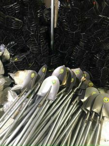 Xẻng thép trắng có cán sắt dài 1m xúc đất trồng cây làm xây dựng