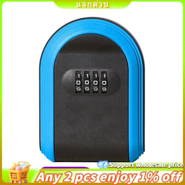 Weather Key Box Key Safe Box Weatherproof 4 Digit Combination Outdoor Key Security ...