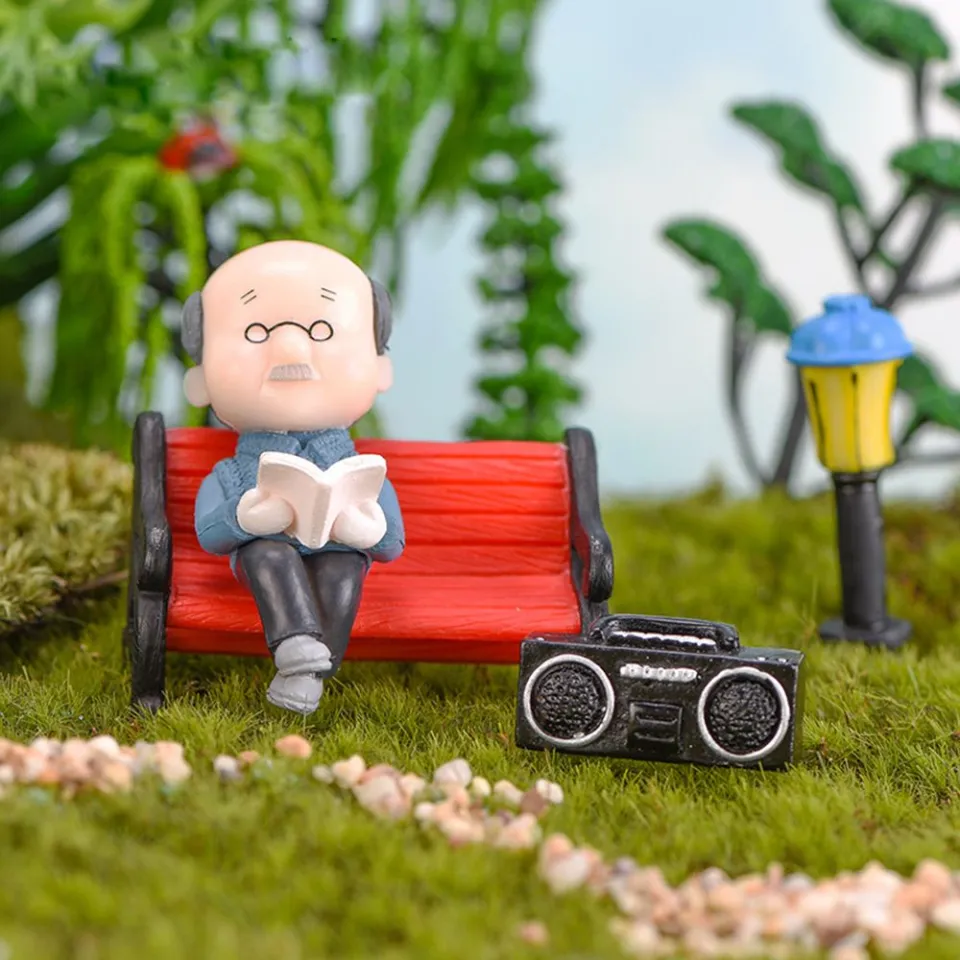 FINREE SET Mini Fairy Garden Bonsai Home Decor Grandparents