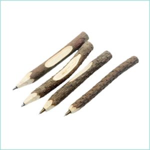 Colorlady - Bút bi gỗ tự nhiên DIY log đầu bút bi retro Bút Cành Cây Khô Nhánh Gỗ Tự Nhiên Độc Lạ Phong Cách Vintage