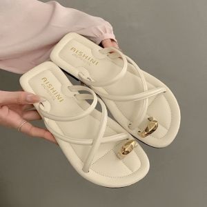 Free Shipping Fashionable Summer Sandals Non-Slip WomenS Slippers Stylish And Durable For Outdoor Wear High-Quality And Aesthetically Pleasing Niche Design Suitable For Both Indoor And Outdoor Use