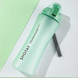 【SG STOCK】SHOTAY Large Capacity Water Bottle with Filter Net Frosted Space Plastic Sport Fitness Student Travel