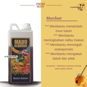Madu Badui merek Al qubro kemasan derijen 1 kg
