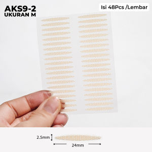 Skot Mata Jaring Transparan Eyelid Sticker Kelopak Mata Selotip Mesh Lace Bahan Tahan Air