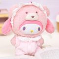 Original Toptoy Kawaii Sanrio Latte Baby Series Plush Doll Action Figure Desktop Decoration Kuromi Model Toy. 