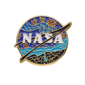 NASA Enamel Pin Astronaut Space Lapel Pin for Leather Coat Hat Bag Decor Ornament