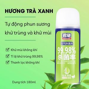 Bình Xịt Khử Mùi Diệt Khuẩn JUNCHANG 180ml - Xịt Thơm Phòng Ô Tô Toilet | Phun Sương Tự Động