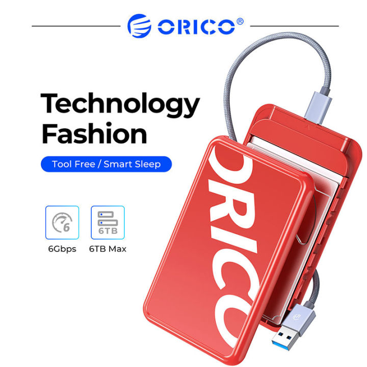 ORICO 2.5 inch SATA để USB3.0 Vỏ ổ HDD 6gbps USB3.1 Type-C vỏ bọc ổ ...