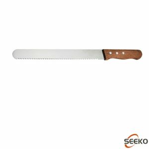 Seeko 10inches Stainless Steel Bread Knife Wooden Handle Cake Slicer Pastry Cutter Baking Tools