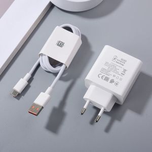 Honor Magic 7 Lite 66W EU/US SuperCharge Super Fast Charger 6A USB Type C Quick Charging Cable For Honor X9B Magic VS3 V3 X50 GT2026