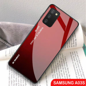 Softcase Glass Kaca Samsung A03S - J50 - Casing Hp Samsung A03S - Pelindung hp samsung A03S - Case Handphone Samsung A03S