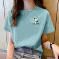 上衣女 韩版 衣服女生 t-shirt tops summer new round neck printed short sleeve baggy for fashion clothes oversized t shirt tshirt women cheap. 
