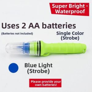 FWFHTP Thiết kế chống thấm nước Đèn câu cá LED Pin bền bỉ Cấu trúc nổi Đèn đánh dấu lưới nổi Sáng sủa Loại Điểm Định Vị Mạng Đèn tín hiệu câu cá Câu cá đêm