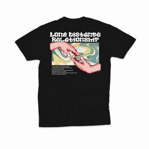 Kaos Long Distance Relationship Story Love Pixel Series