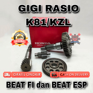 GIGI RASIO HONDA K81/KZL BUAT MOTOR BEAT FI dan BEAT ESP ASLI ORIGINAL HONDA AHM