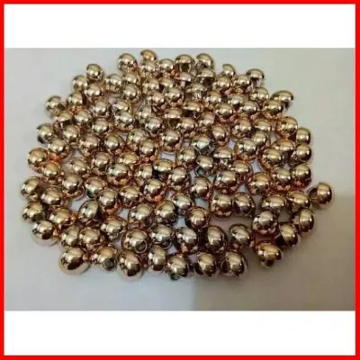 100 PCS Kancing Baju Jamur Emas Polos Timbul 9mm -18mm