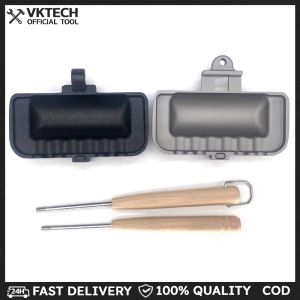 Stainless Steel Double-Sided Sandwich Pan Non-Stick Skillet for Gas Stove Kitchen Baking Equipment