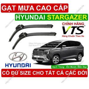 Gạt Mưa VTS Kính Lái Hyundai Stargazer Cặp Gạt M.ưa Kính Lái Hyundai Stargazer C.ó Đủ Size Cho Các Đời Xe Stargazer