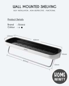ECOCO SHAMPOO RACK - BATHROOM/TOILET/ACCESSORIES/STORAGE/ORGANIZER/SHELVING/HOLDERS
