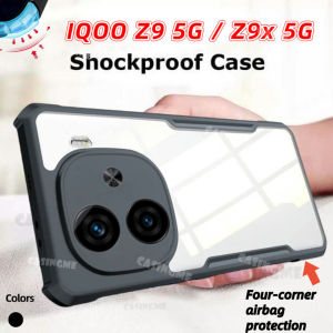 IQOO Z9 5G 2024เคสใสสำหรับ IQOO Z9 Z9x IQOOZ9 Z 9 9X 9Z 5G 4G กันชนฝาหลังแข็งแบบใสกันกระแทก