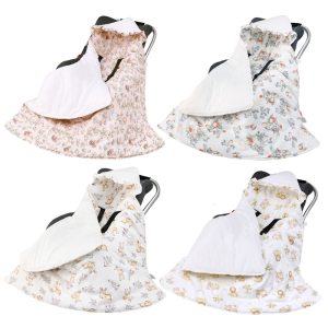In hoạt hình trẻ sơ sinh xe đẩy Bìa ghế xe hơi chăn thiết kế đảo ngược swaddles Giải pháp cho da nhạy cảm bé