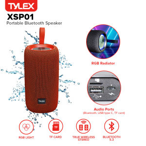 TYLEX XSP01 Portable Bluetooth Speaker with RGB Light 5.3 Bluetooth TWS Connection TF Card Splash Proof Protection