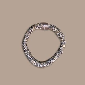 BASK - 1cm SMALL Silk Hair Tie - Skinny Silk Scrunchies