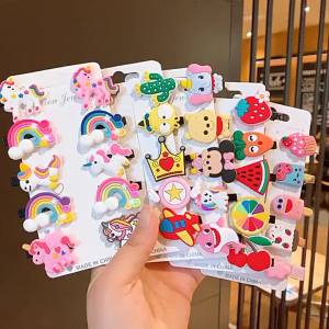 10pcs/set Girls Korean Hair Pin Cartoon Hair Clips Set Baby Cute Hair Accessories