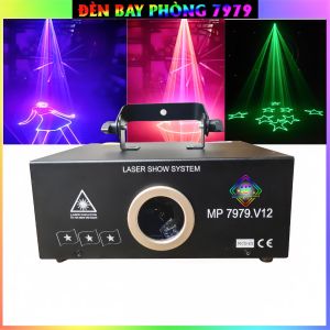 Đèn Laser Bay Phòng MP7979.V12 Chính Hãng Với Hơn 2000 Hiệu Ứng 3D Dùng Cho Phòng Bay Karaoke