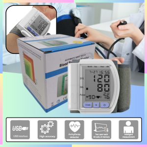 FAST DELIVERY Tensimeter Pengukur Tekanan Darah dan Gula Tinggi Digital Otomatis Pergelangan Tangan