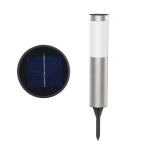 JIMEIXIAN01 Stainless Steel Solar Path Light Auto on/Off Light LED Landscape Light Energy Saving Garden Lawn Lamp Outdoor
