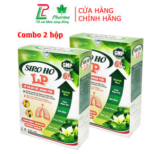 Combo 2 hộp Siro ho LP - Giúp giảm ho Bổ phế tiêu đờm hiệu quả - Thành phần 100% thảo dược dùng an toàn cho trẻ từ 6 tháng tuổi - Hộp 20 gói chuẩn GMP Bộ Y tế