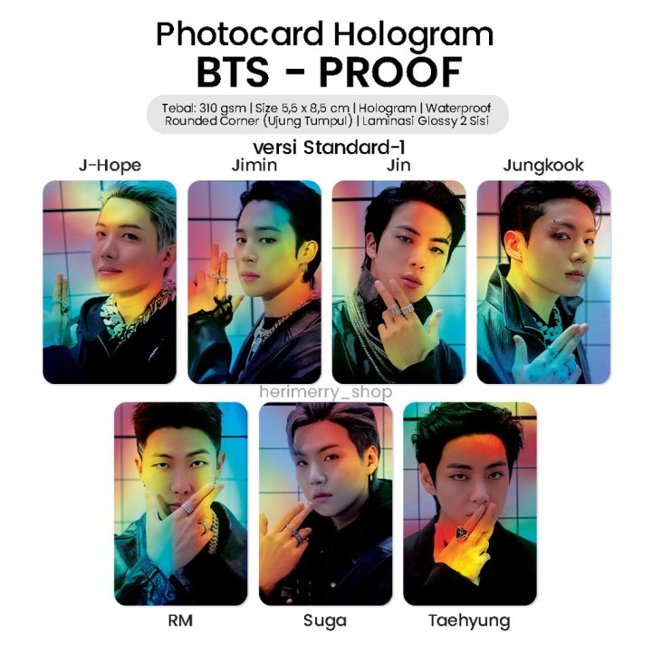 Photocard Hologram BTS Proof Unofficial - Photo card Premium