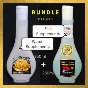 Betta4U Booster plus Groom Setting Kuat 250ml Super KUAT BUNDLE for grooming fish and aquarium water