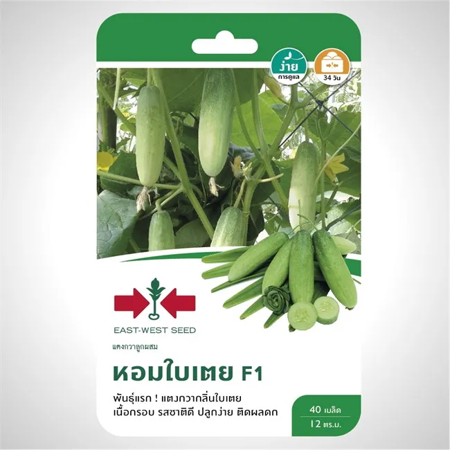 ศรแดง เมล็ดพันธุ์แตงกวาหอมใบเตย F1