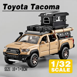 LEO 1:32 Toyota Tacoma Travel Edition Diecast Model Car Alloy Cars Toys Collection Gift For Kids Boy Girl