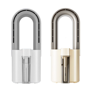 Desk Fan Portable Bladeless Fan Small Office Rechargeable Fan 3 Adjustable Speed 10H Timer Quiet Table Fan for Bedroom