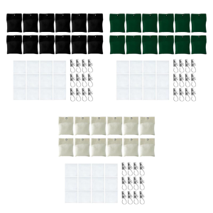 Outdoor Weighted Curtain Anchors with Seal Bags Thickened Canvas Material & Rustproof Clip 12pcs For Wind Resistance