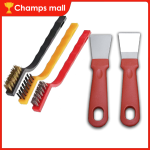 5Pcs/Set Gas Stove Brushes Set Multifunctional Cleaning Pot Bottom Range Hood Sink Scraper Tool