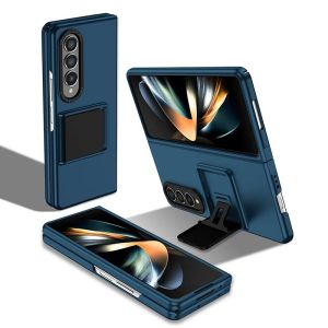 Telescopic Bracket Kick Stand Case For Samsung Galaxy Z Fold 4 / Z Fold 5 / Z Fold 6 Lens Protector Standing Case Full Cover Hardcase AY-208